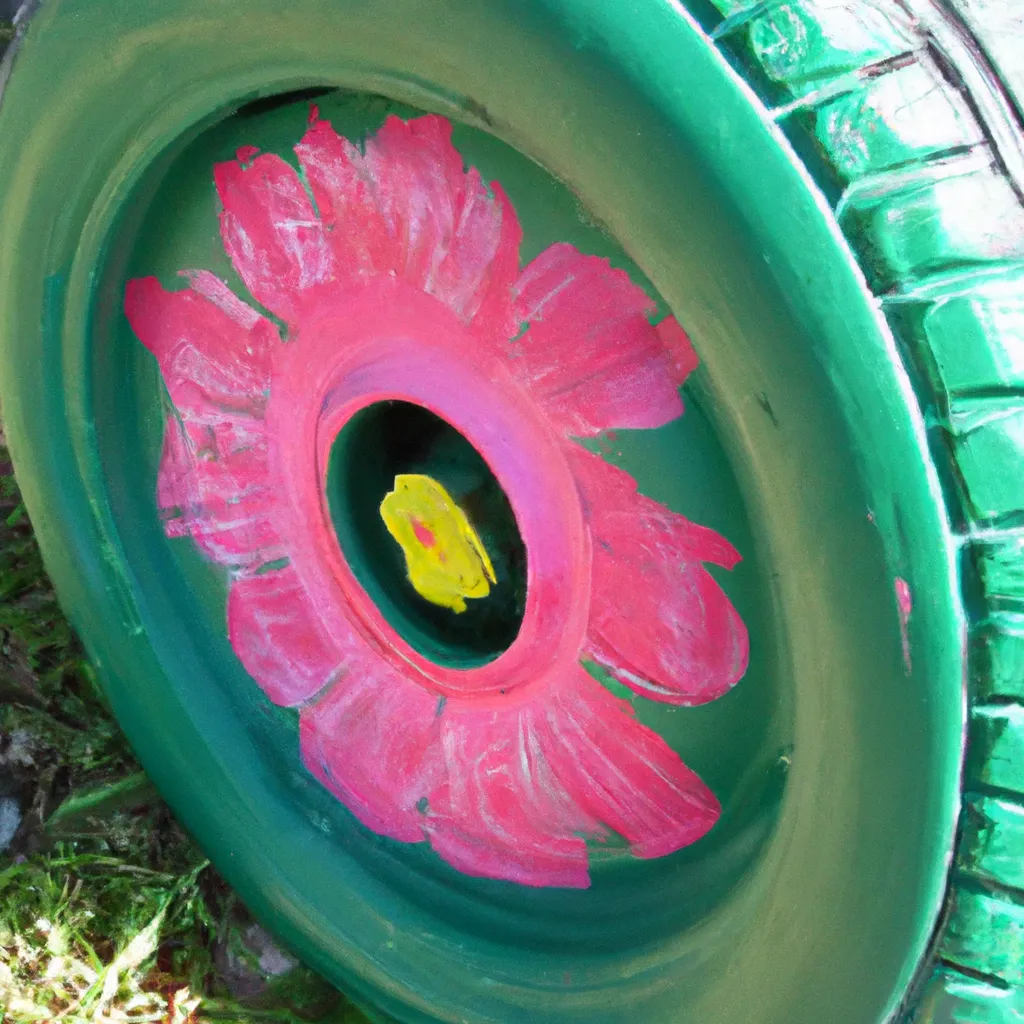 Czym pomalować oponę do ogrodu?