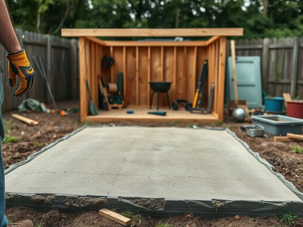 Wylewka pod domek narzędziowy – krok po kroku