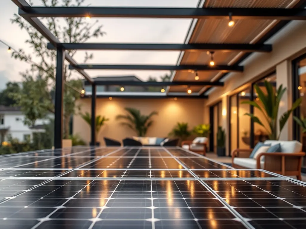 Panele fotowoltaiczne jako zadaszenie tarasu – jak zrobić?