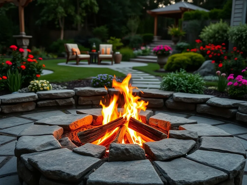 Ognisko w ogrodzie z kamieni – jak zrobić?
